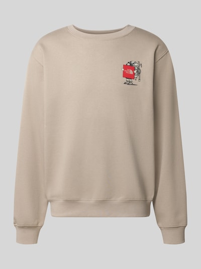 The North Face Relaxed Fit Sweatshirt aus Baumwoll-Mix mit Label-Detail Beige 1