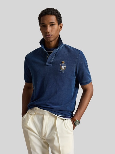 Polo Ralph Lauren Regular Fit Poloshirt mit Polo-Bear-Details Jeansblau 4