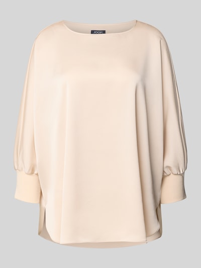 JOOP! Blouseshirt van satijn met 3/4-mouwen Beige - 2