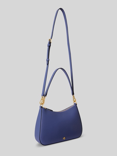 Lauren Ralph Lauren Schoudertas van echt leer model 'Danni' Blauw - 3