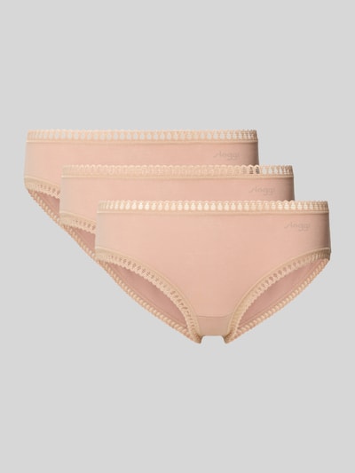 Sloggi Slip met kant in een set van 3 stuks, model 'GO' Beige - 1