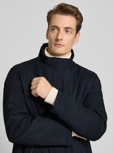 Roy Robson Płaszcz zimowy z plisą Granatowy 3