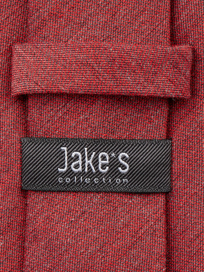 Jake*s Krawatte aus Baumwoll-Seide-Mix (6,5 cm)  Rot 2