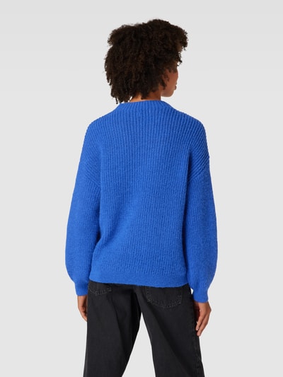 Only Gebreide pullover met structuurmotief, model 'ALISA' Koningsblauw - 5