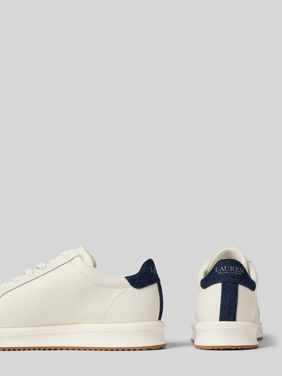 Lauren Ralph Lauren Sneakers van een mix van leer en textiel, model 'AINSLEY' Wit - 2