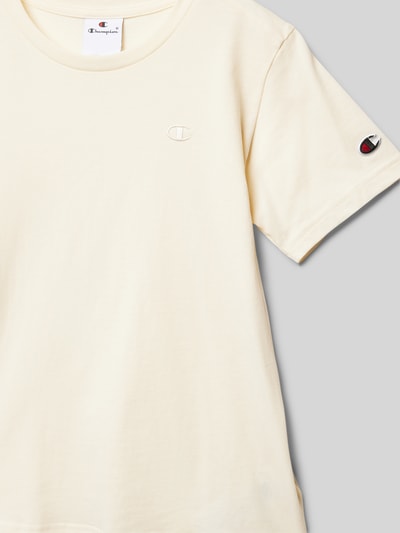 CHAMPION T-shirt met labelstitching Ecru - 2