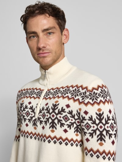 MCNEAL Sweter z dzianiny z kołnierzem Écru 3