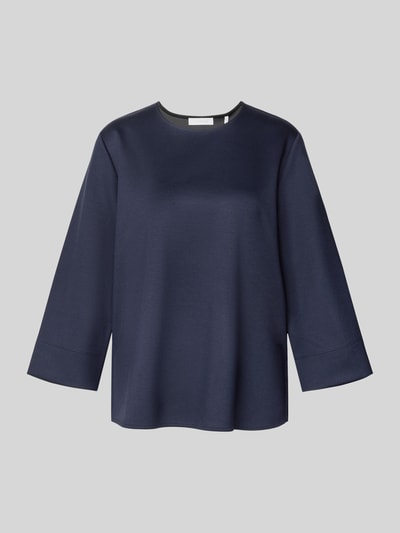 Rich & Royal Bluza o kroju regular fit z okrągłym dekoltem i rękawem o dł. 3/4 Granatowy 2