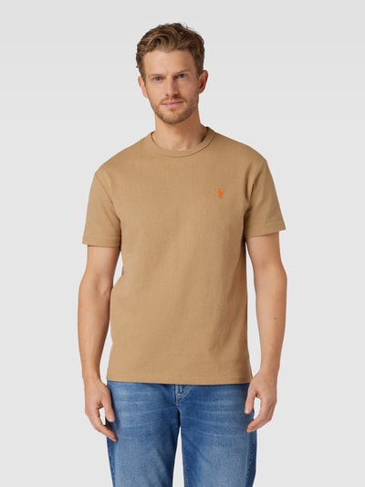 Polo Ralph Lauren Classic Fit T-Shirt mit Label-Stitching Khaki 4