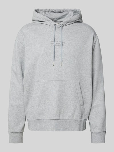 CK Calvin Klein Hoodie mit Label-Stitching Mittelgrau Melange 2