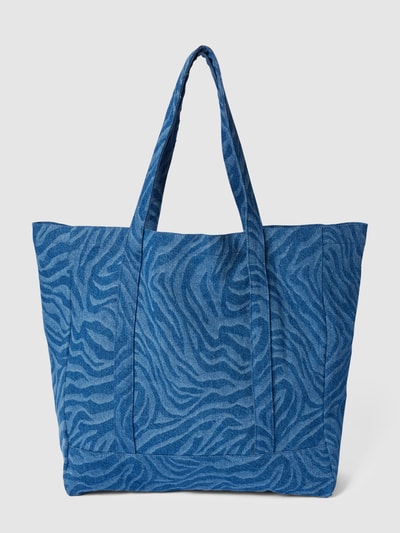 WOUF Tote Bag mit Allover-Muster Modell 'Sierra' Jeansblau 4