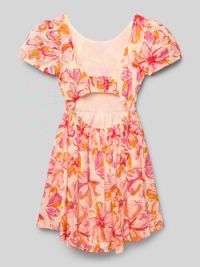 Happy Girls Kleid mit Puffärmeln Rosa 3