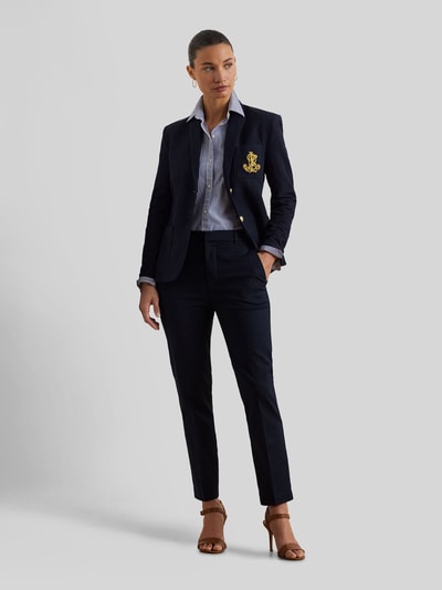 Lauren Ralph Lauren Slim Fit Stoffhose mit Label-Detail Modell 'LAKYTHIA' Marine 1