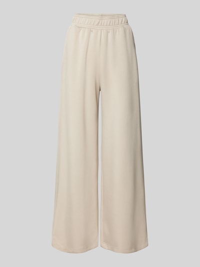 mbyM Wide leg stoffen broek met steekzakken, model 'Asaka' Taupe - 2