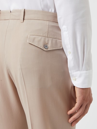 Windsor Pantalon van scheerwol, model 'Sapo' Beige - 3