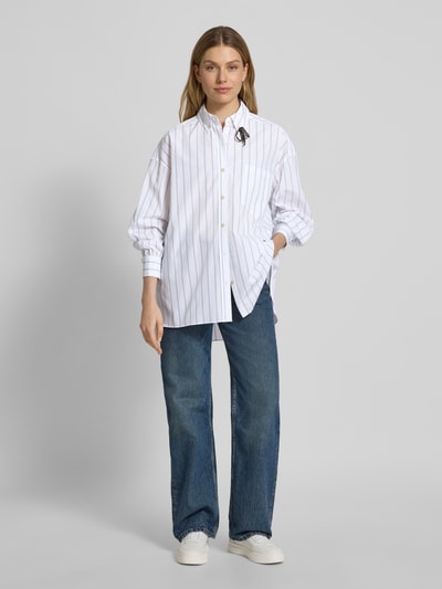 Scotch & Soda Hemdbluse mit Knopfleiste Weiss 1