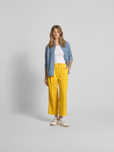 Closed Stoffhose mit Leinen-Anteil DUNKEL GELB 1