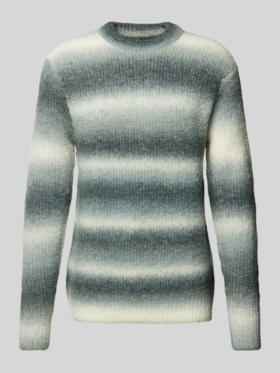 Casual Friday Strickpullover mit Stehkragen Modell 'Karl' Mittelgrau 2