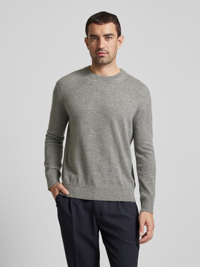 Gant Gebreide pullover van kasjmier met ronde hals Donkergrijs gemêleerd - 4