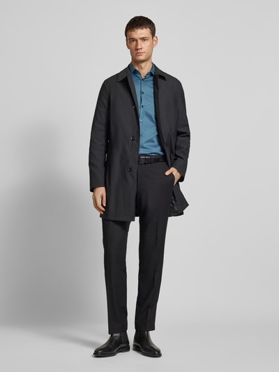 Jake*s Slim fit zakelijk overhemd met kentkraag Blauw - 1