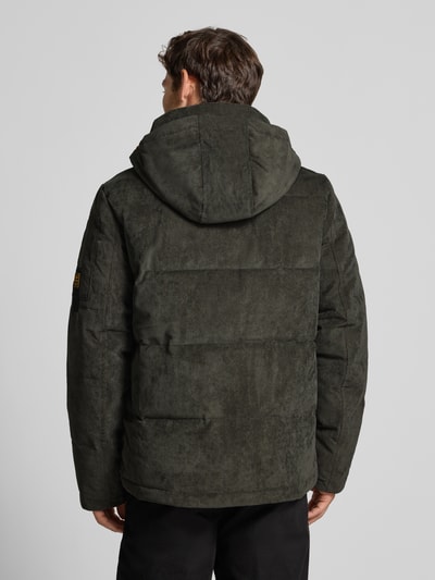 PME Legend Gewatteerd jack van corduroy met labeldetail Leem - 5