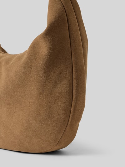 Abro Handtas van leer met hengsel, model 'NANA' Cognac - 3