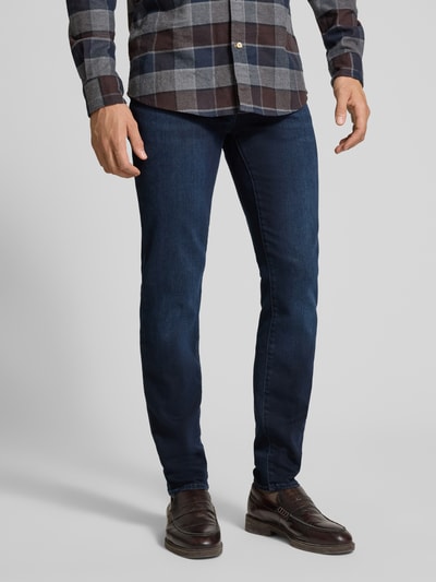 Brax Skinny Fit Jeans mit Lyocell-Anteil Modell 'Chris' Dunkelblau 4
