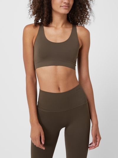Saisei Bustier mit wattierten Cups  Khaki 4