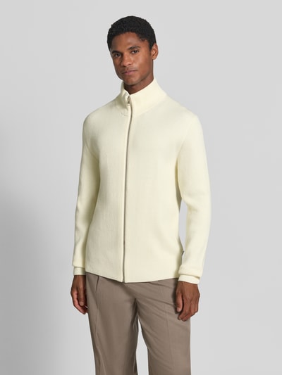 Lindbergh Strickjacke mit Reißverschluss Offwhite 4