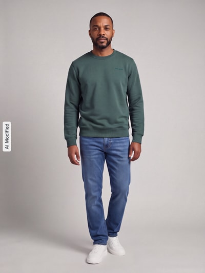 Pepe Jeans Regular Fit Sweatshirt Modell 'Jefferson' Petrol 1
