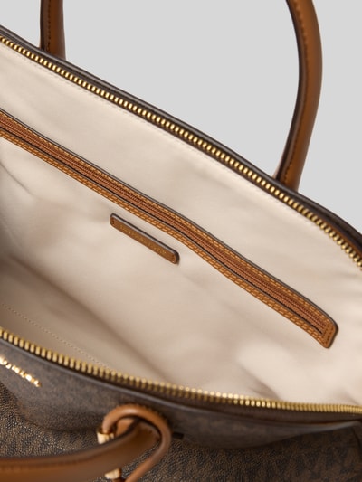 MICHAEL Michael Kors Handtas met logomotief model 'FREDDIE' Donkerbruin - 4