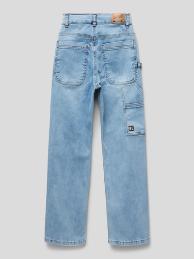 Blue Effect Slim fit jeans met hamerlus Lichtblauw - 3