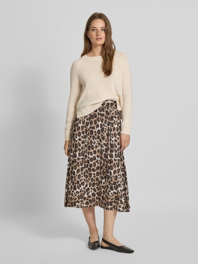 Smith and Soul Midi-rok met plooien Beige - 1