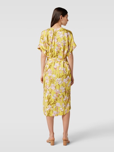 Gant Sukienka midi ze wzorem na całej powierzchni Żółty 5
