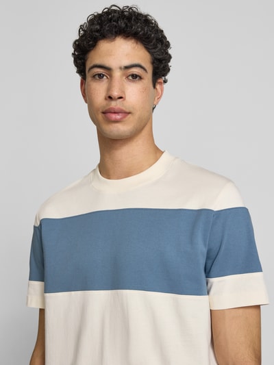 Marc O'Polo DENIM T-shirt o kroju relaxed fit z czystej bawełny Jasnoniebieski 3