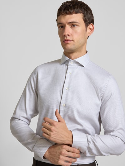 Profuomo Slim Fit Business-Hemd mit Haifischkragen Modell 'Cutaway' Sand 3