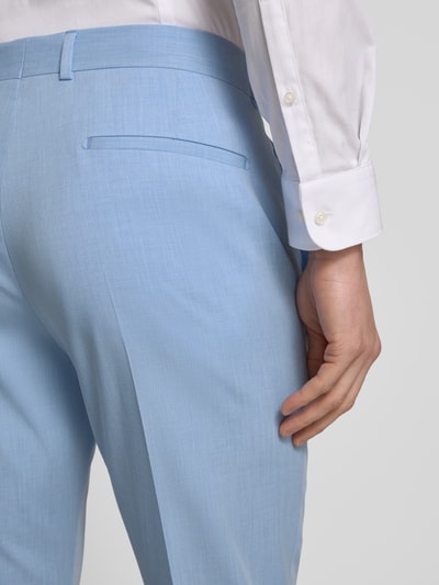 Strellson Slim Fit Anzughose mit Bügelfalten Modell 'Melwin' Hellblau 3