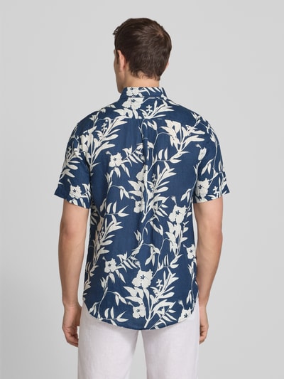 Tommy Hilfiger Regular fit linnen overhemd met korte mouwen Blauw - 5