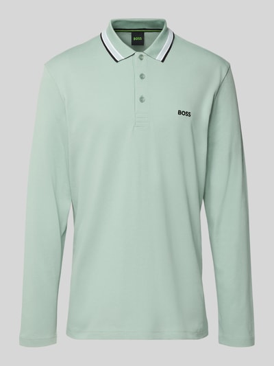 BOSS Green Regular fit poloshirt van puur katoen, model 'PLISY' Lindegroen - 2
