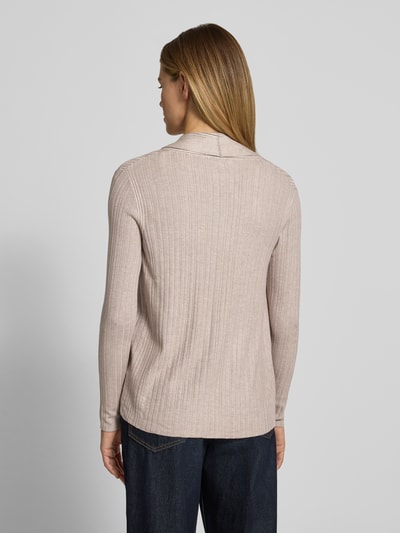 Tom Tailor Regular Fit Cardigan aus Viskose-Mix Taupe 5