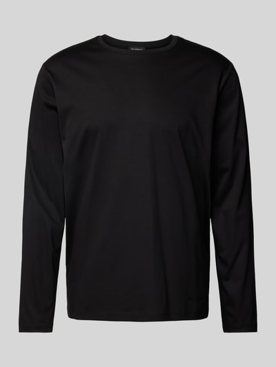 Roy Robson Longsleeve mit Rundhalsausschnitt Black 1