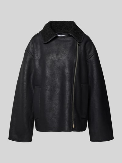 Jake*s Casual Jacke in Leder-Optik Black 2