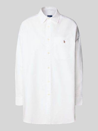Polo Ralph Lauren Regular fit overhemdblouse met logostitching Wit - 2