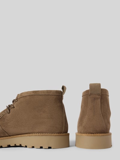Marc O'Polo Laarzen met veters in suède cowhide-model 'JACK' Taupe - 2