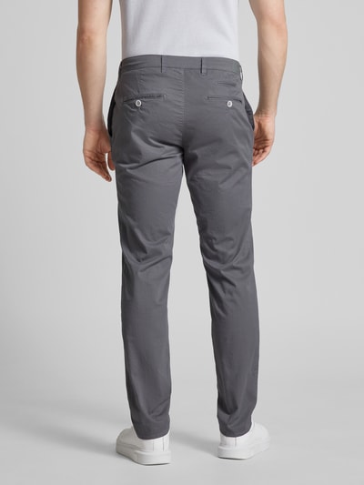 Brax Slim fit chino met Franse steekzakken, model 'FABIO' Grafiet - 5