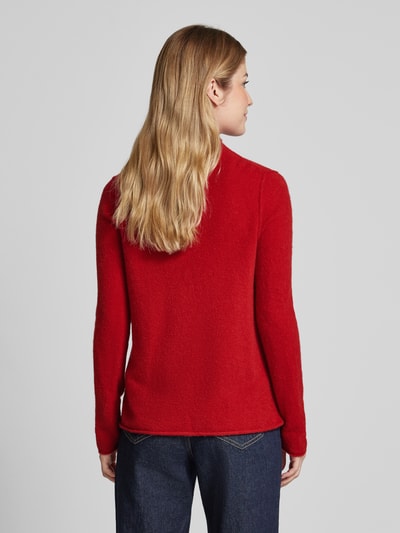 Brax Gebreide pullover met labeldetail, model 'LEE' Rood - 5