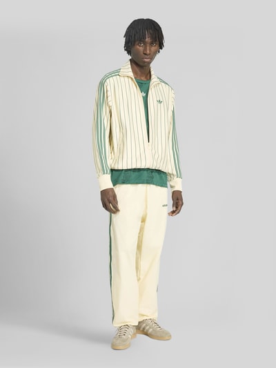 adidas Originals Regular Fit Sweatjacke mit Logo-Stitching Modell 'FIREBIRD TT PS' Offwhite 1