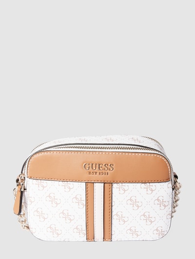 Guess Camera Bag mit Logo-Muster Modell 'Noelle' Weiss 2