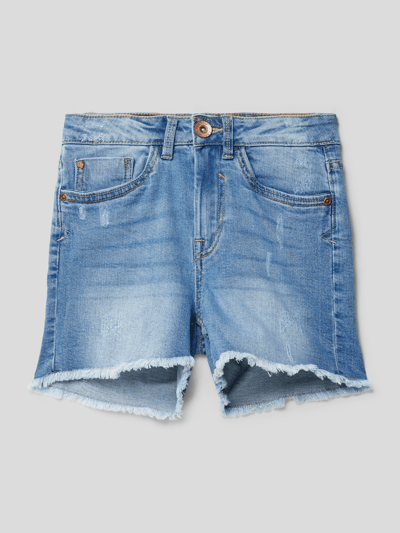 Garcia Jeansshorts mit Label-Patch Jeansblau 1