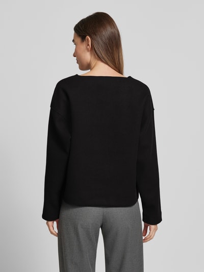 OPUS Oversized Sweatshirt mit Rundhalsausschnitt Modell 'Gudila' Black 5